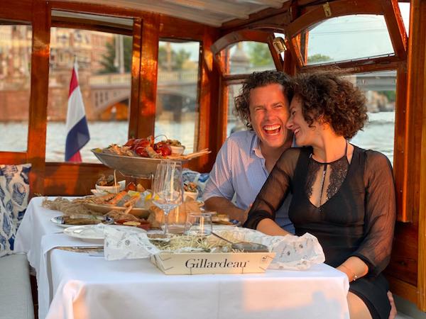 prive rondvaart met diner op een salonboot in Amsterdam