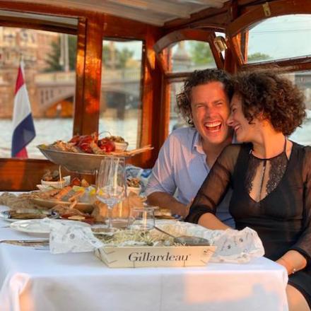 prive rondvaart met diner op een salonboot in Amsterdam