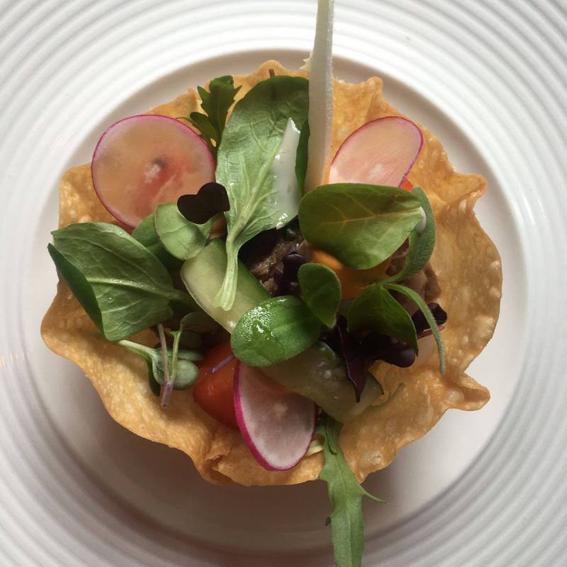 dinner cruise amsterdam, a plate of food on a table