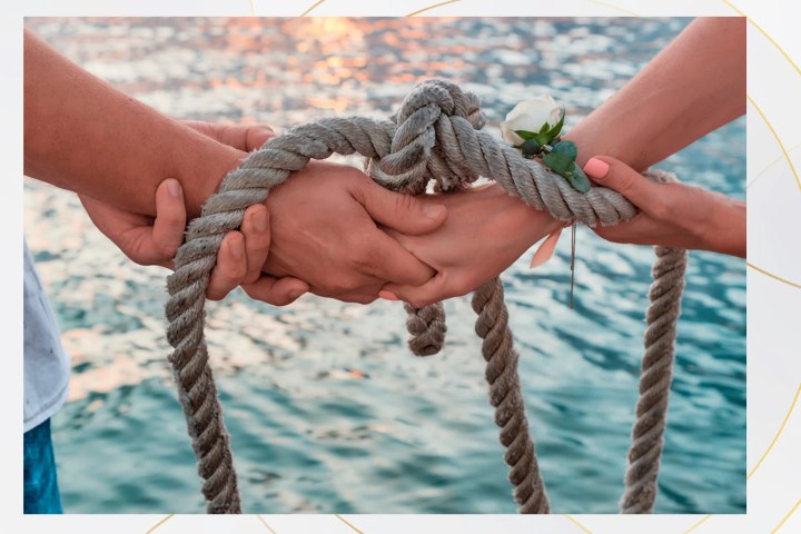 handfasting op een boot