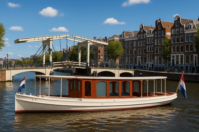 Private boat Leaudine canal boat Leaudine