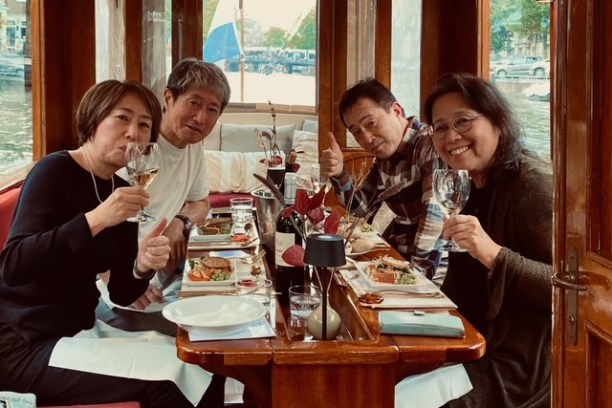 Dinner on private boat Leaudine in Amsterdam